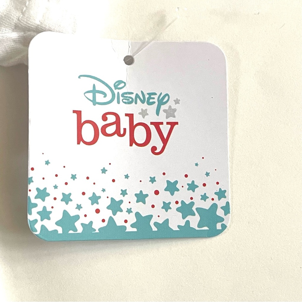 DISNEY BABY Mickey Mouse Outfit T-Shirt Shorts Set Boys BABY SIZE 6-9M White NWT - Picture 2 of 6